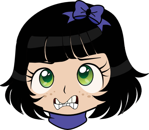 Mad Girl Manga Smiley Emoticon Clipart - Clip Art (512x446)
