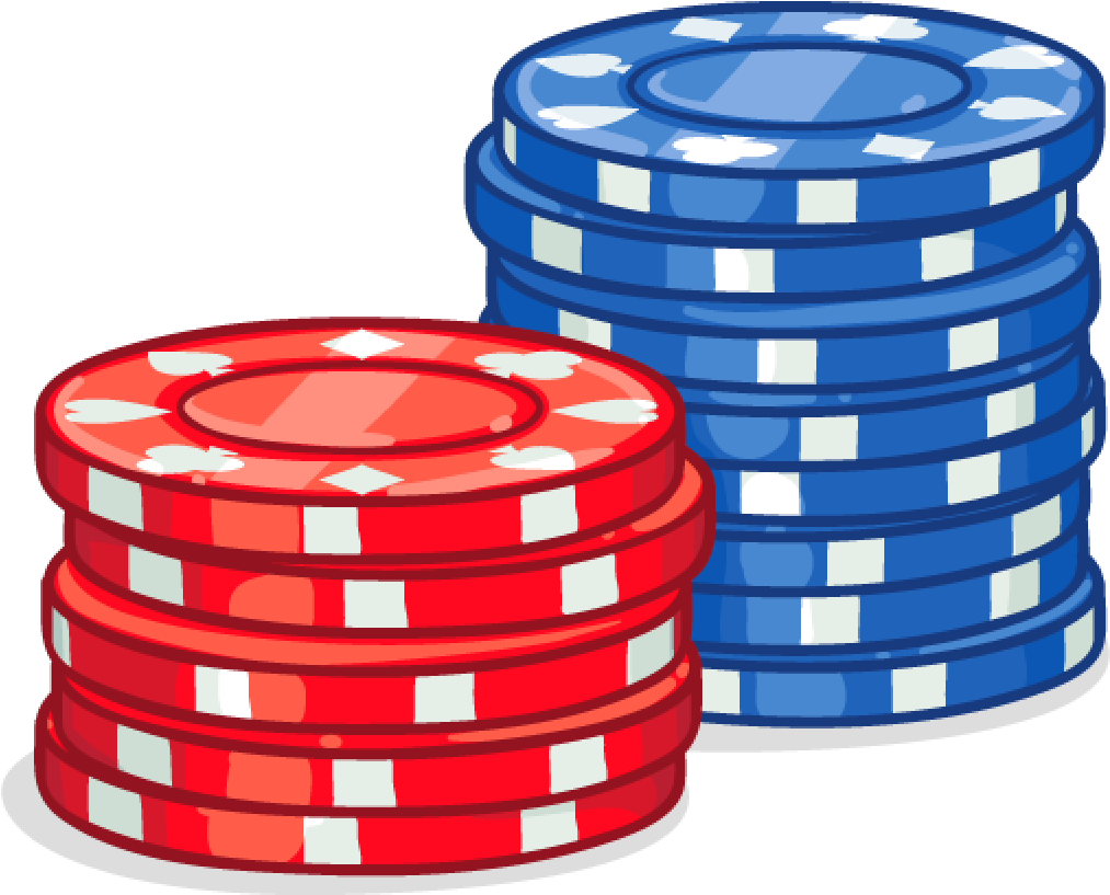 Poker Chips Clipart - Texas Hold 'em (1024x1024)