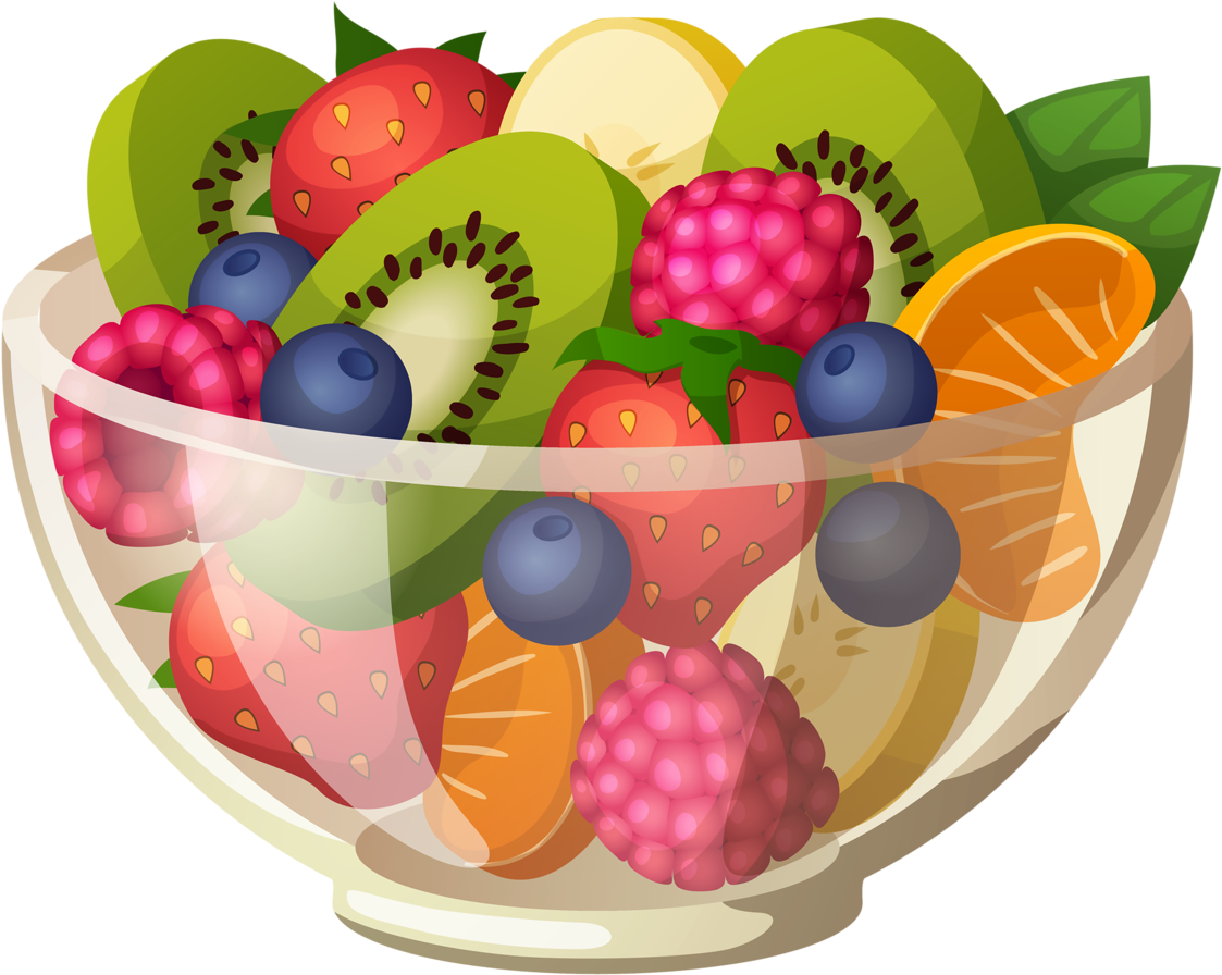 Food Clipart Fruit - Fruit Salad Clipart (1280x1043)