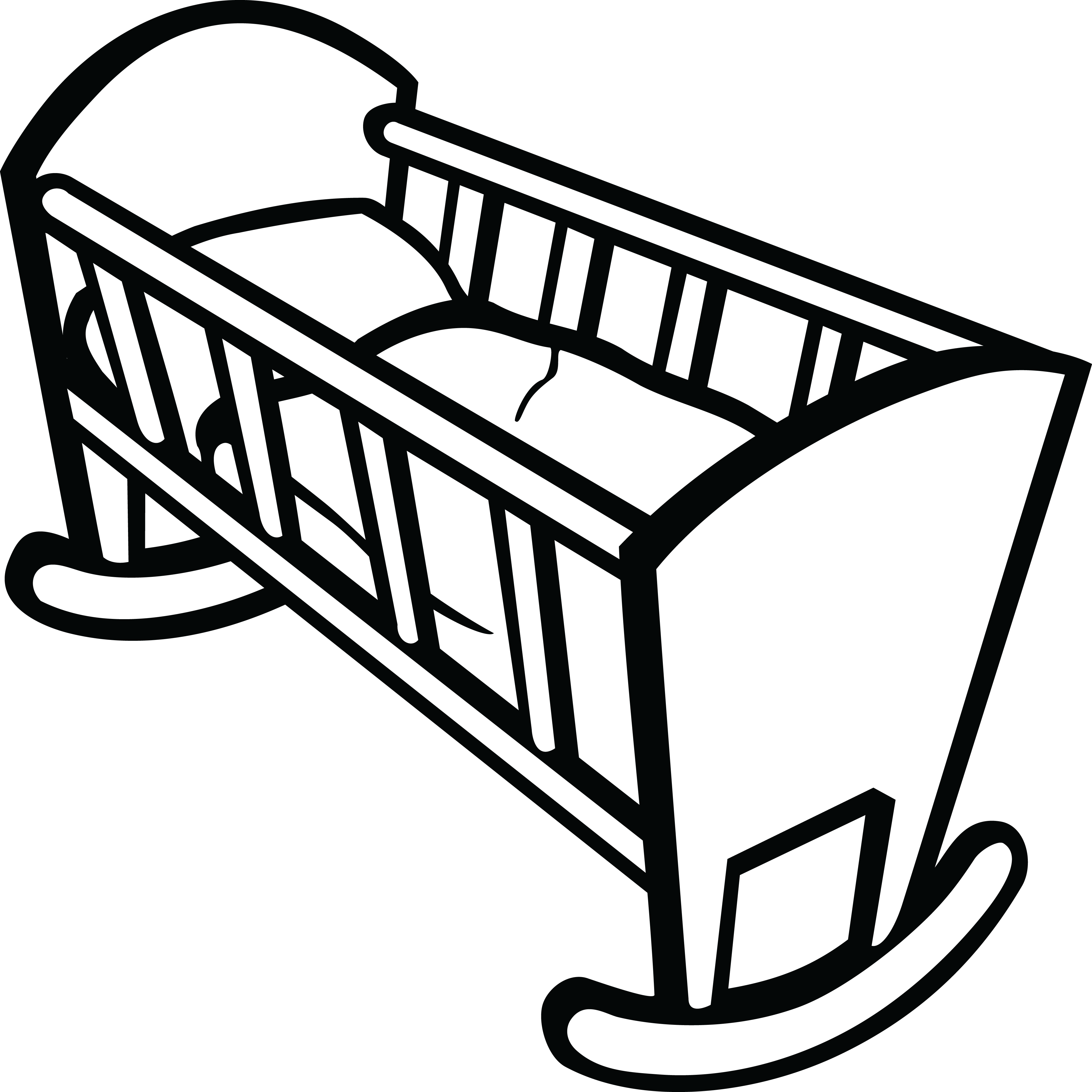 Free Clipart Of A Baby Crib - Baby Crib Clipart (4000x4000)