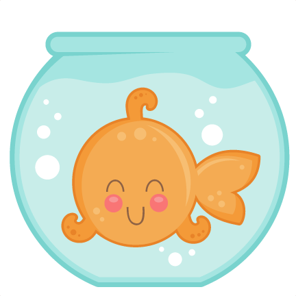 Goldfish In Bowl Svg Cut Files For Cricut Silhouette - Peixinho Bebe Desenho Png (432x432)