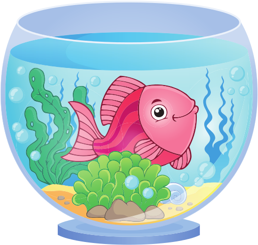 Aquarium With Fish - Aquarium Fish Clip Art (550x505)