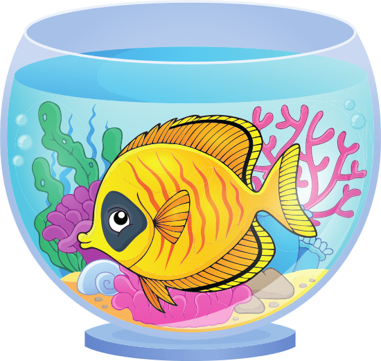 Aquarium Topic Image - Aquarium Fish Clip Art (550x521)