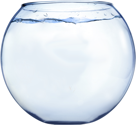 Fish Bowl Free Download Clip Art On Clipart - Fish Bowl With Water (500x469)