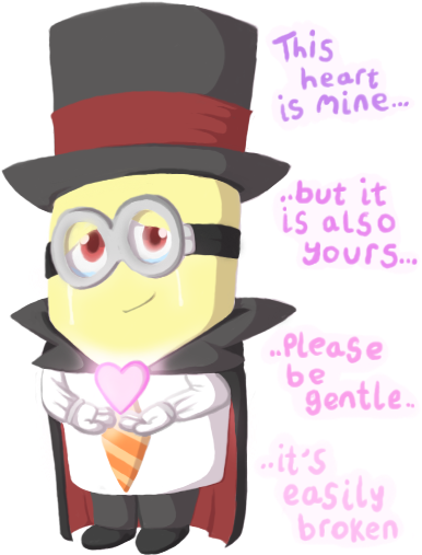 The Heart Of The Magic Minion By Feralsonic - Cartoon (394x547)