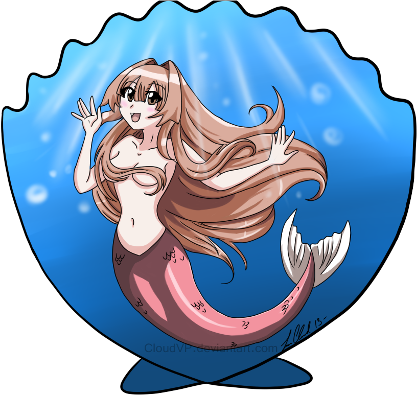 A Little Seto Mermaid By Cloudvp - Seto No Hanayome Mermaid (1008x792)