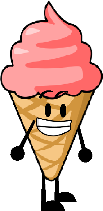 Ice Cream Pose - Cono De Helado Animado (331x679)