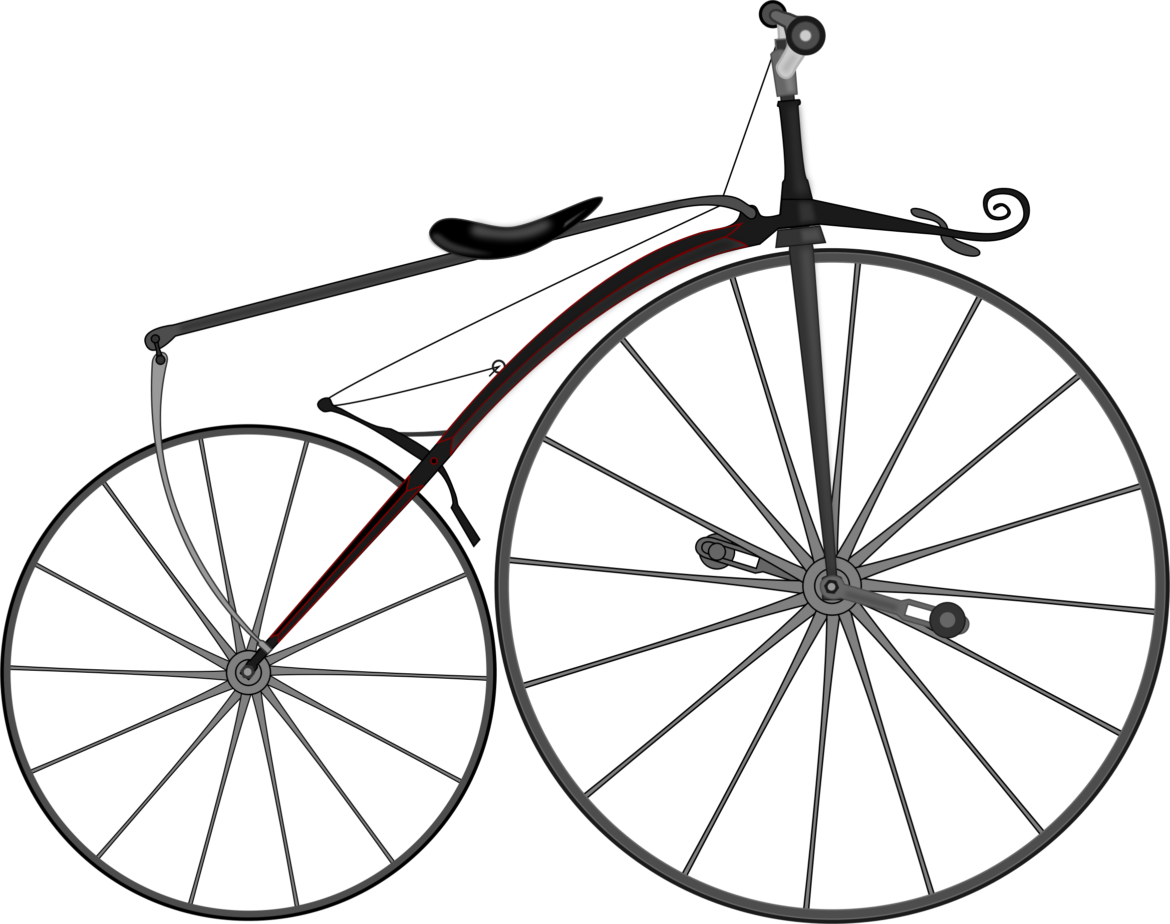 1863 Boneshaker Bike By @luc, The First Bike Using - Old Bicycle (2344x1850)