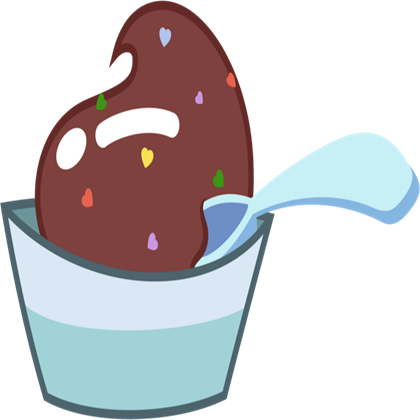 Pudding Cutie Mark - My Little Pony Cutie Mark Food (420x420)