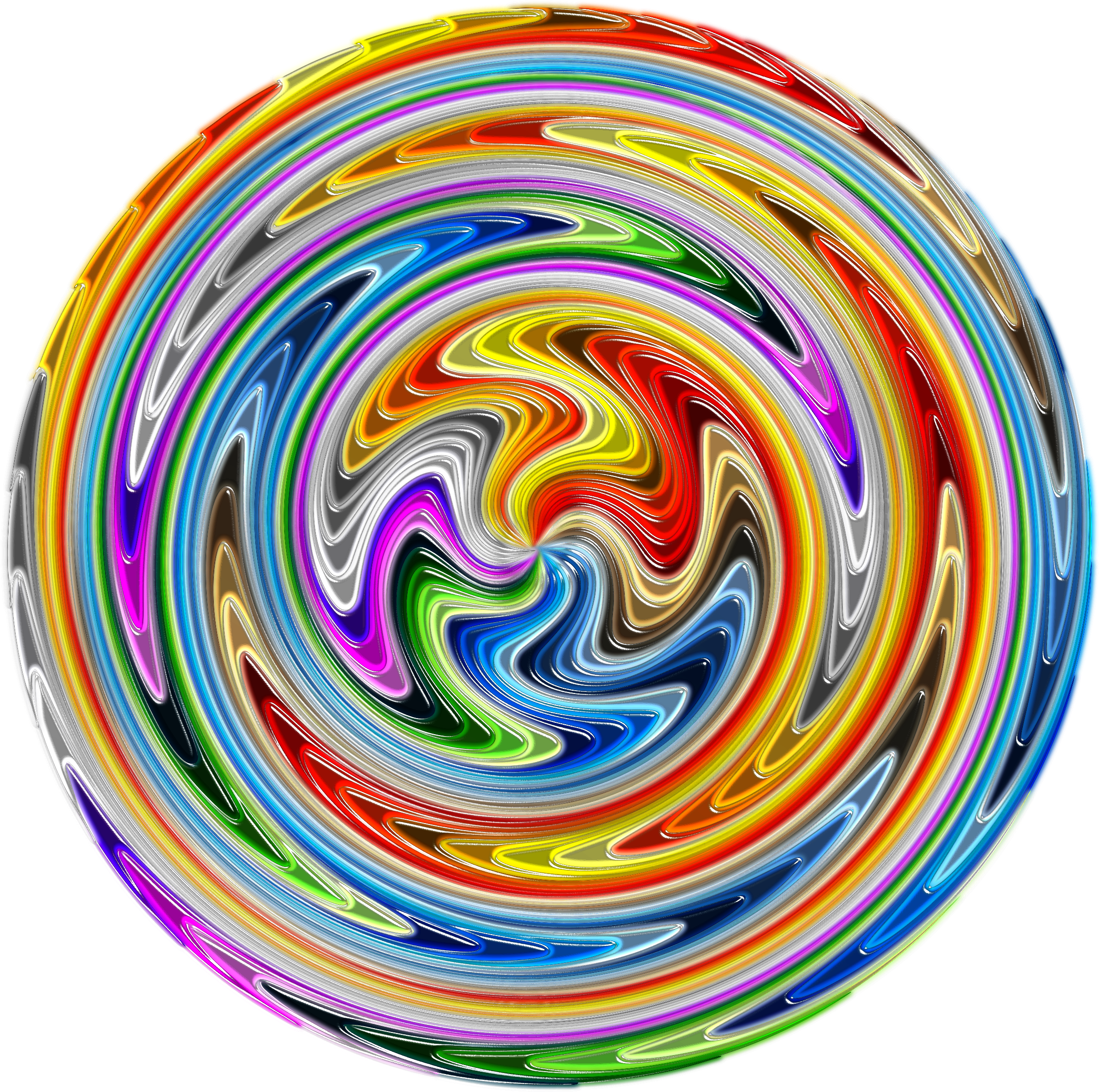 Paint Swirls - Circle (2400x2367)