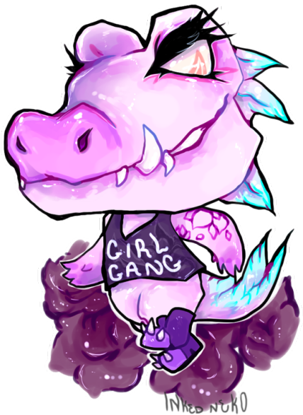 Croc Crossing - Cartoon (500x722)