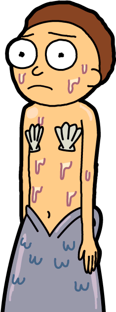 Mermaid Morty - Pocket Mortys Morty (300x650)