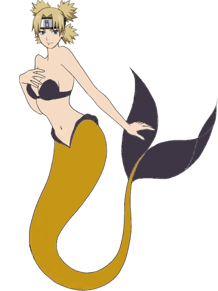 Temari Use Mermaid No Jutsu By Crossovercomic - Temari As A Mermaid (768x1041)