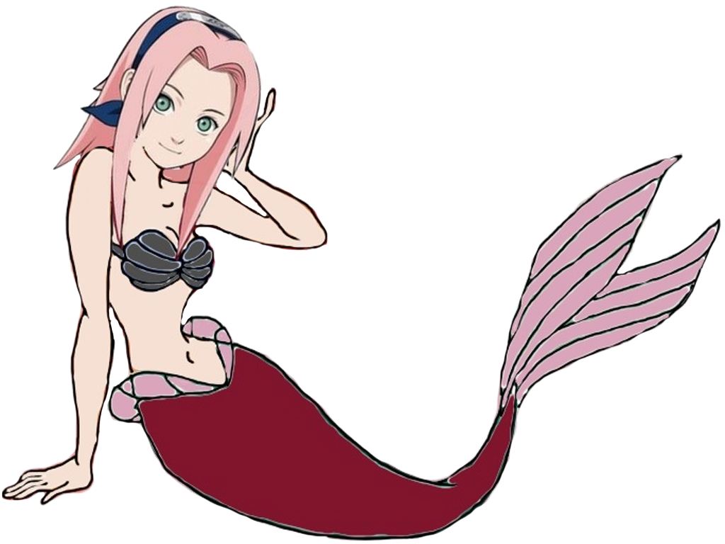 Sakura Haruno As A Mermaid By Darthranner83 - Sakura With Long Hair.