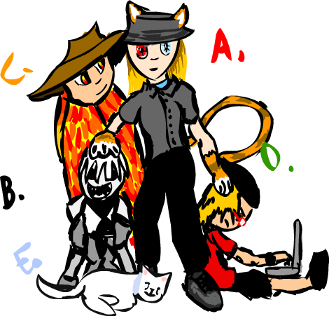 Characters Of The Town [archive] - Cartoon (470x451)