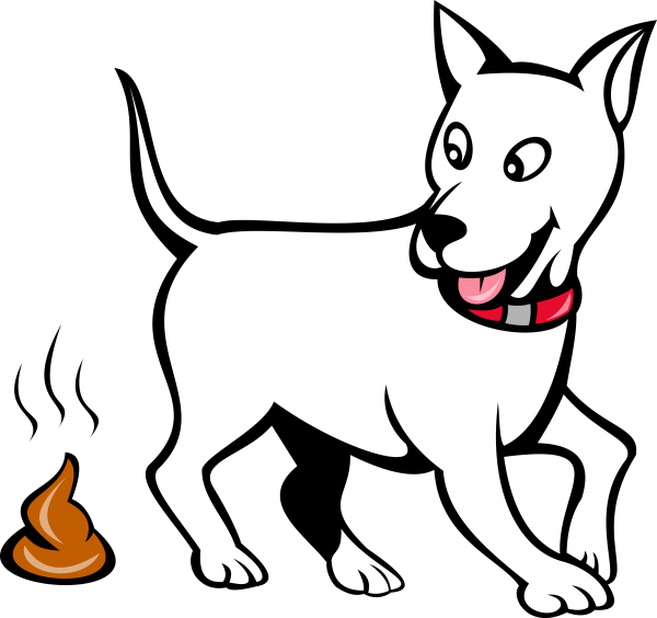 Cartoon Dog Pooping Gif (600x564)