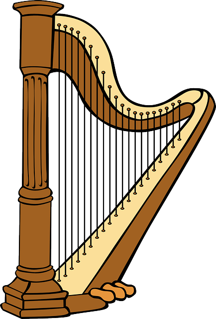 Hafiz - Harp Clipart (434x640)