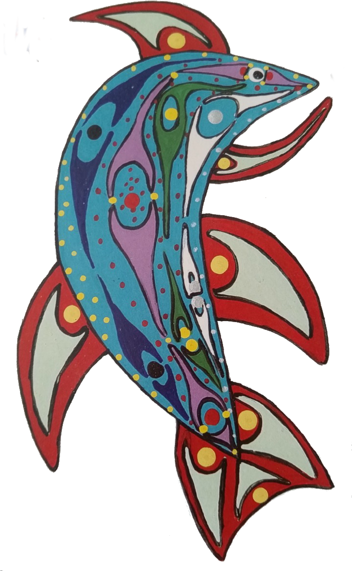 Metis Art Image Of A Salmon - Art (720x1280)