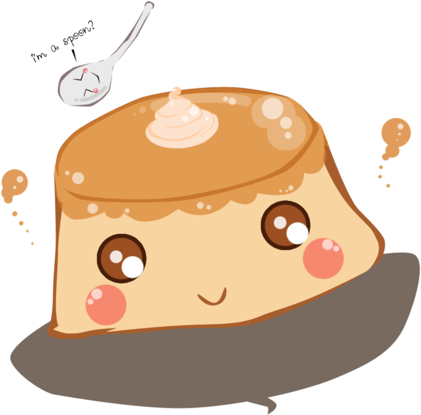 Pudding Love By Sleepymoods - Illustration (886x902)