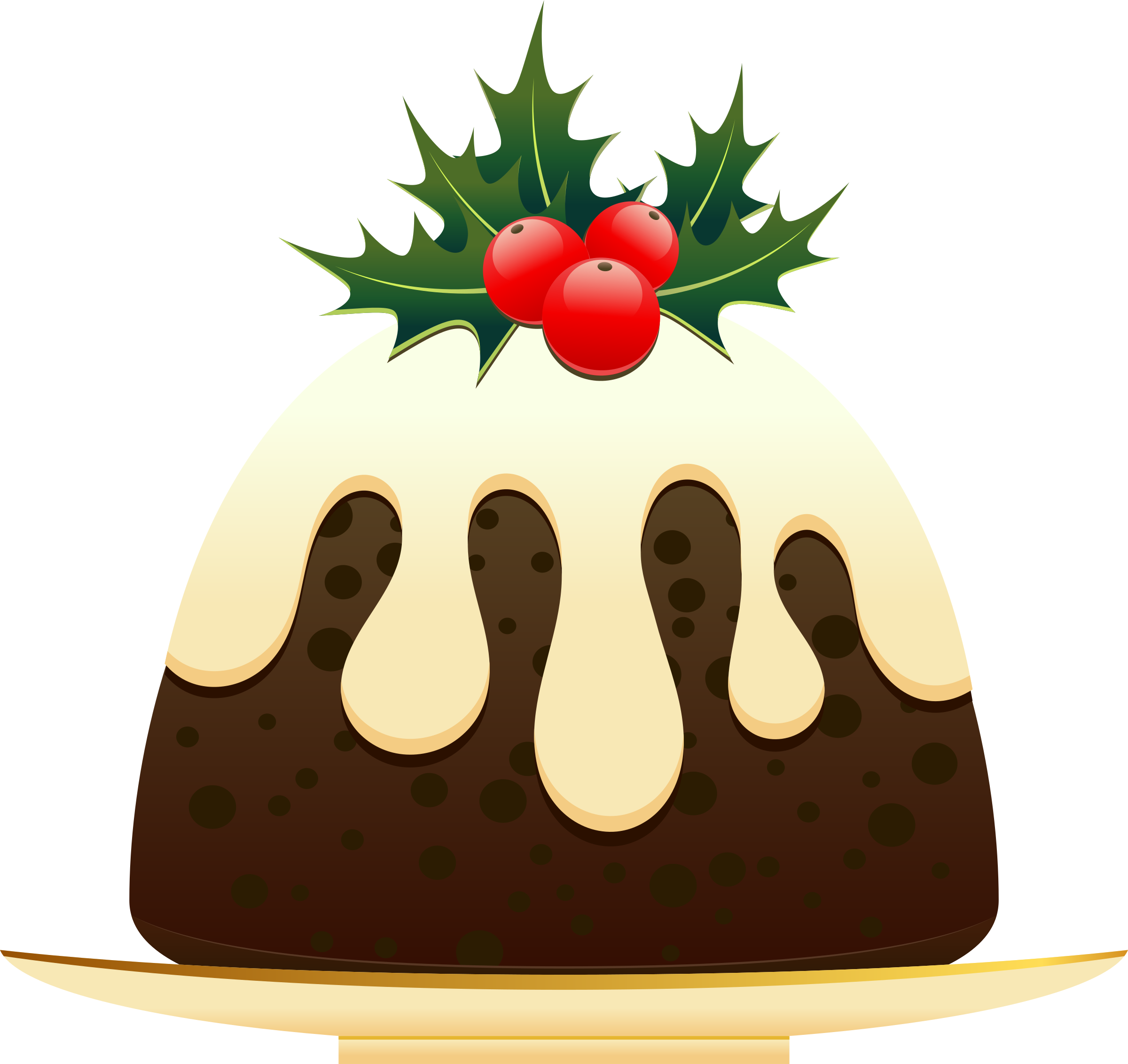 Pudding Clipart - Clip Art Christmas Pudding (2400x2264)