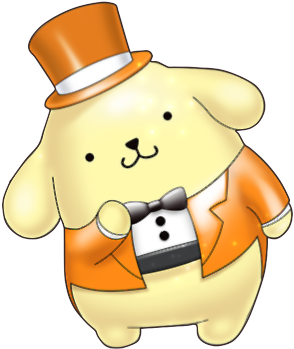 Sanrio Pom Pom Purin Pudding Dog Doll Beads Inside - Pom Pom Purin In Game (351x377)