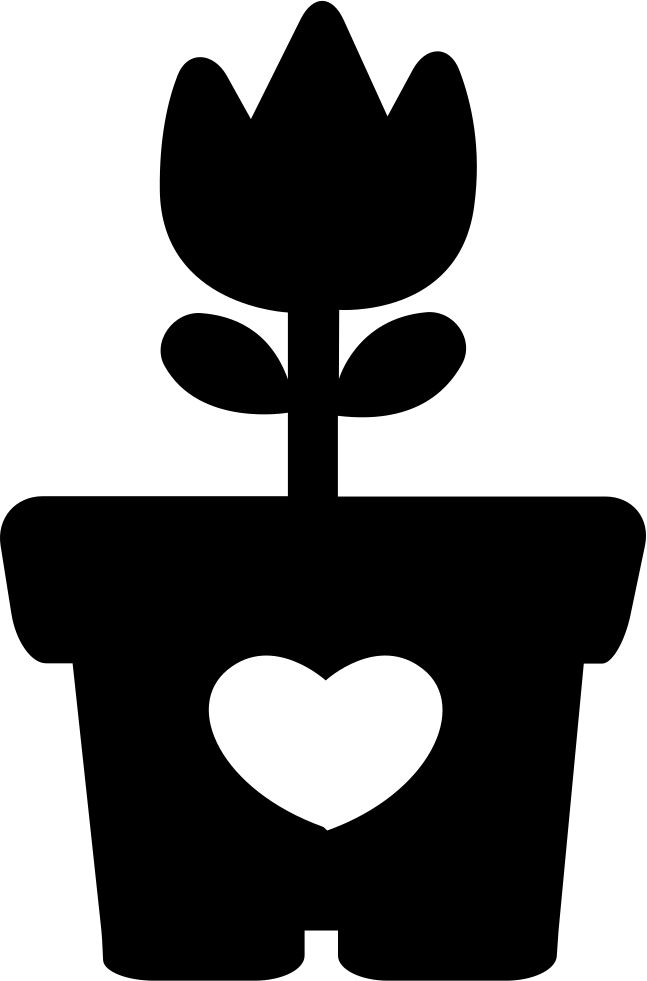 Flower On A Heart Pot Comments - Flower (647x981)