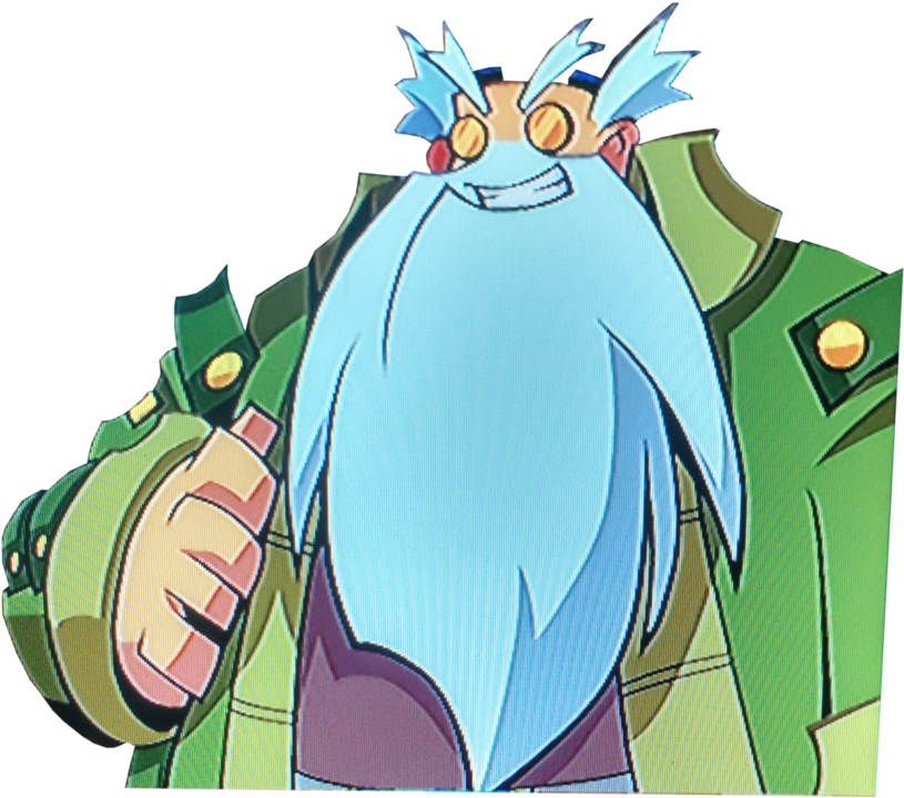 1/2 Genie Hero - Cartoon (979x817)