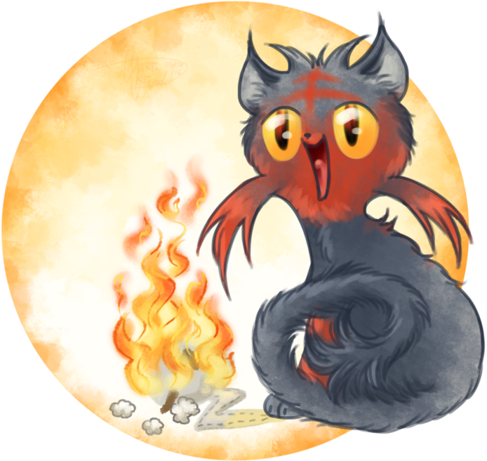 Happy Litten By Weirda S M Art - Art (838x953)