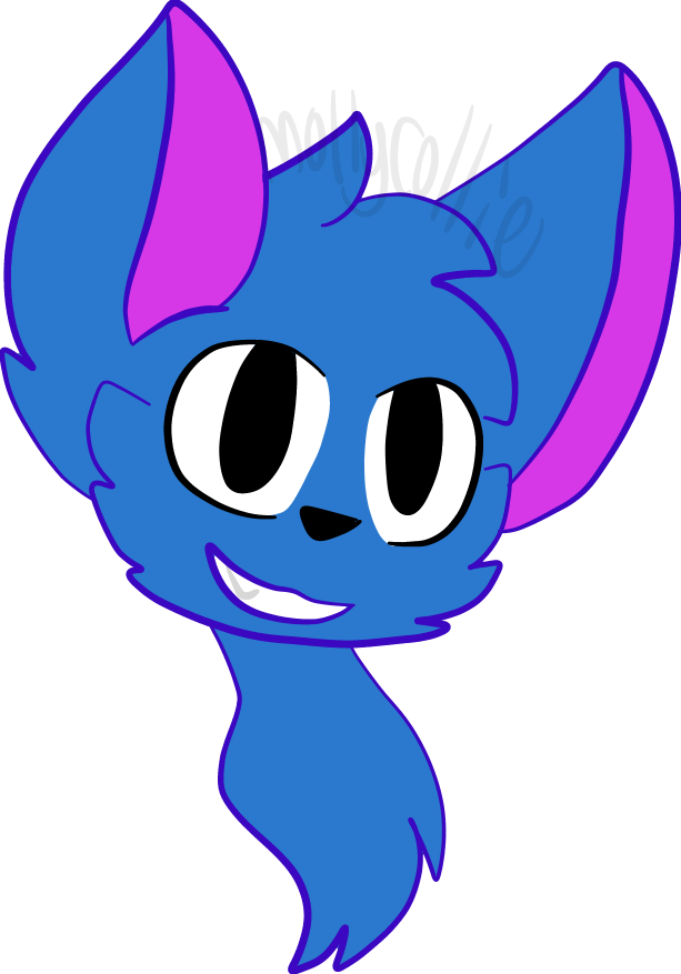 Happy Bloo Cat By Mollycollie - Cartoon (613x877)
