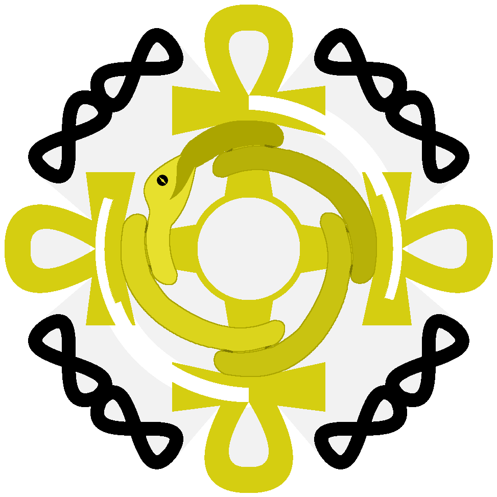 This Layer Depicts Ouroboros, The Mythological Serpent - Ceramic (1000x1000)