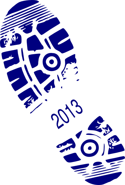 Blue 2013 Shoe Flip Clip Art At Clkercom Vector Online - Free Running Shoe Vector (402x594)