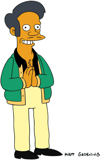 He Is Proprietor Of The Springfield Kwik E Mart , A - Hindu Creation Story Ks3 (495x600)