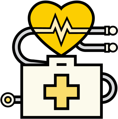 Health & Wellness Icon - Dibujo De Un Hospital (480x480)
