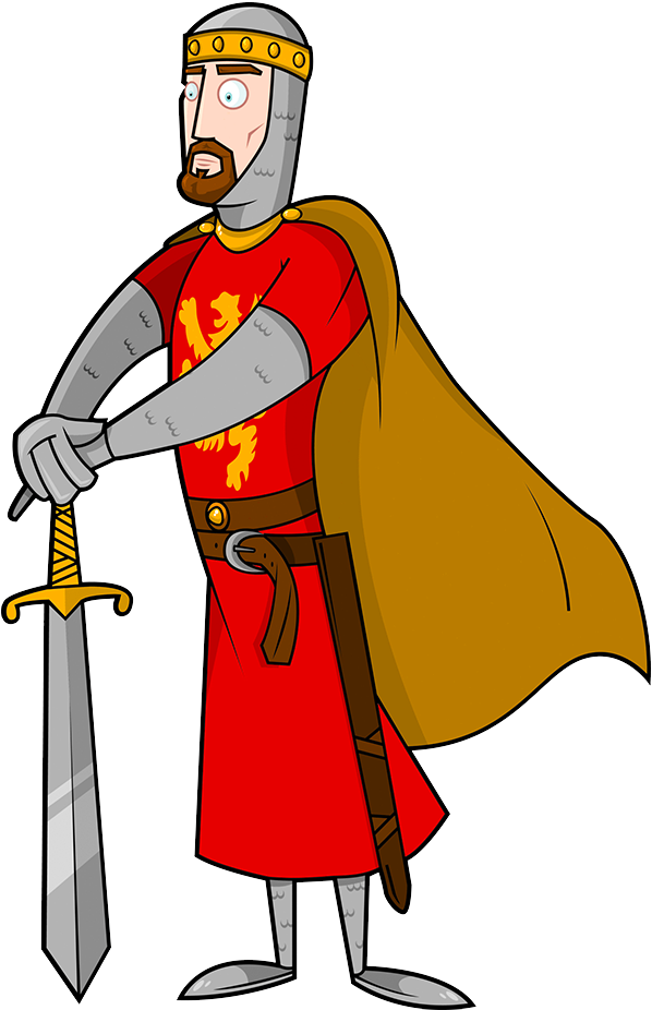 King Arthur Excalibur Clip Art - King Arthur Cartoon Characters (679x926)