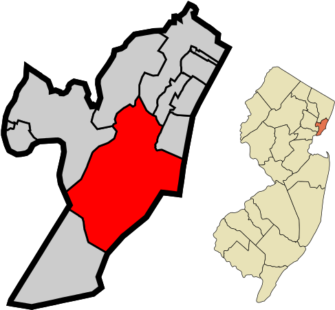 Location Of Jersey City Within Hudson County And The - Henry Hudson Sponsoring Country (1200x1200)