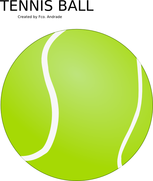 Free Vector Tennis Ball Clip Art - Tennis Ball Clip Art Free (504x598)