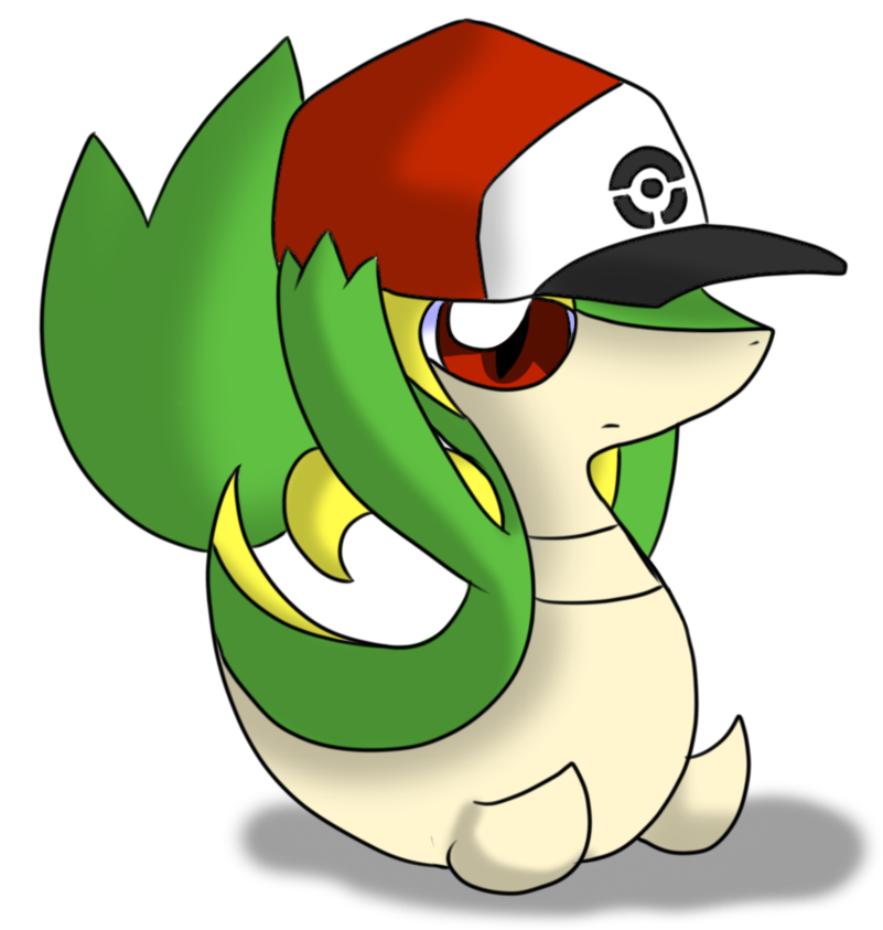 Snivy Has Your Hat By Oldanthropokemon - Snivy With Hat (900x843)
