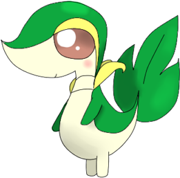 Cute Snivy By Mizdreavus - Cute Snivy (370x400)