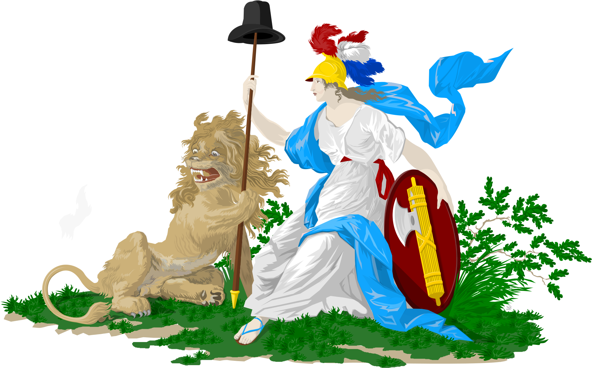 Emblem Which Was Added To The Dutch 'statenvlag' , - Dutch Maiden (2000x1322)