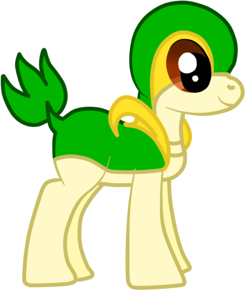Mlp Snivy By Alenachen - Mlp Snivy By Alenachen (486x576)