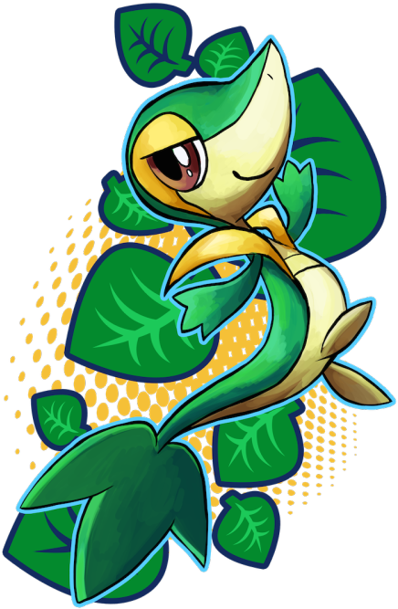 Cute Pokemonpokemon Partypokemon Stuffgrass Type - Snivy (500x682)