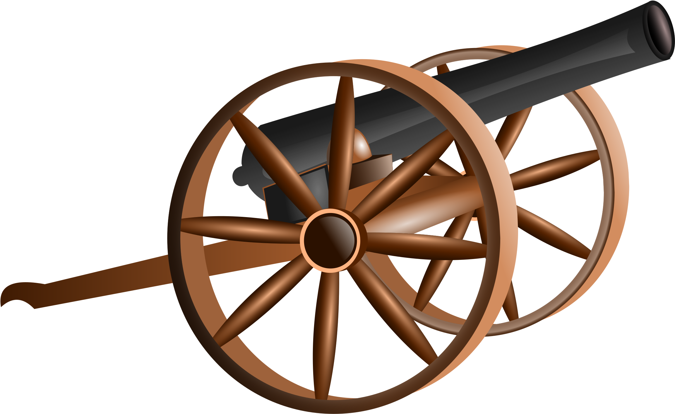 Civil War Cannon Clipart (2400x1680)