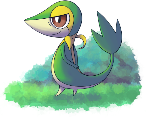 My Lucky Four Leaf Clover {pinpin's Black 2 Grass Mono-type - Snivy Transparent (500x400)