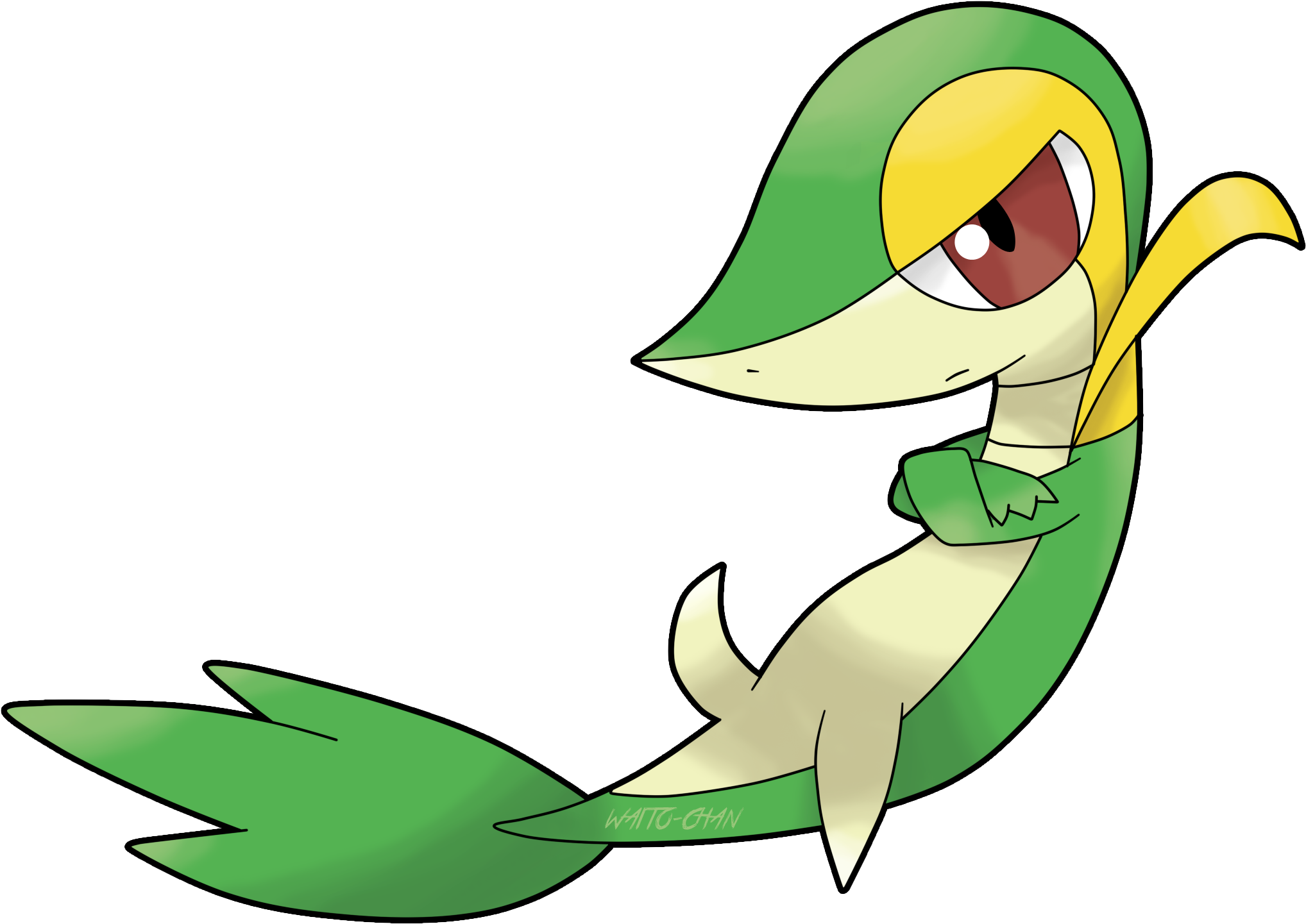 Pregnant Pokemon Snivy Images - Snivy Png (2063x1500)