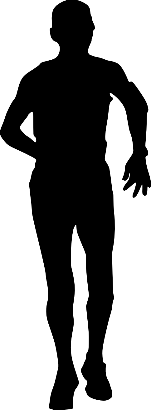 Free Download - Silhouette Of Man Walking Away (484x1312)