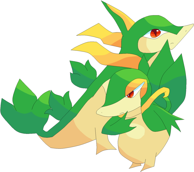 Servine And Snivy By Dennyvuquach D42wjam Feedyeti - Snivy (900x845)