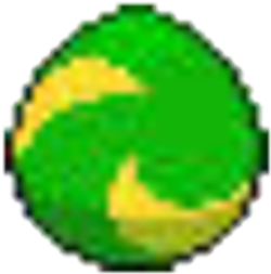 Snivy Egg - Flash Logo Pixel Art (420x420)