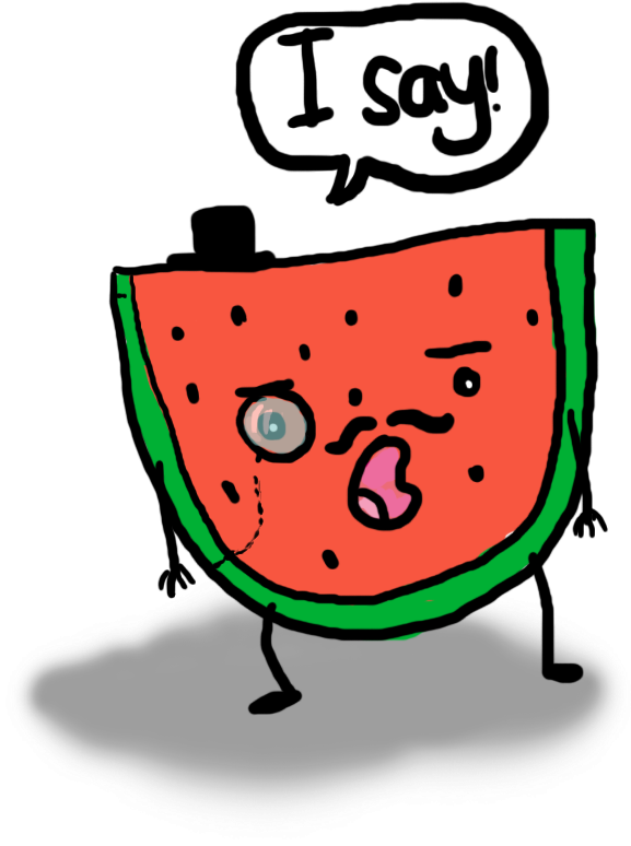 Fancy Watermelon By Kurshthechosenone - Fancy Watermelon (577x794)