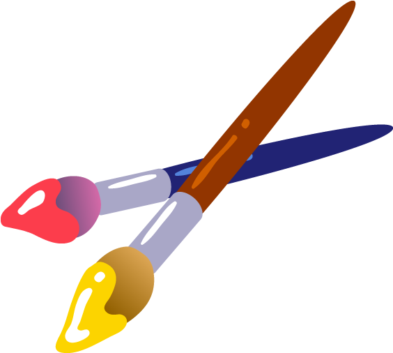 Paintbrush Watercolor Painting Eraser - Paintbrush Watercolor Painting Eraser (648x660)