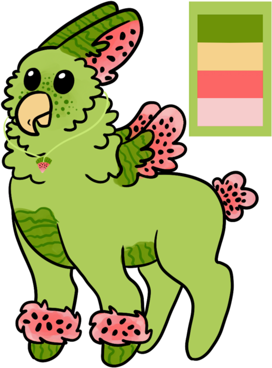 Watermelon Shichi Ota By Kblock1 - Cartoon (919x869)